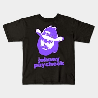 Johnny paycheck ||| 70s retro Kids T-Shirt